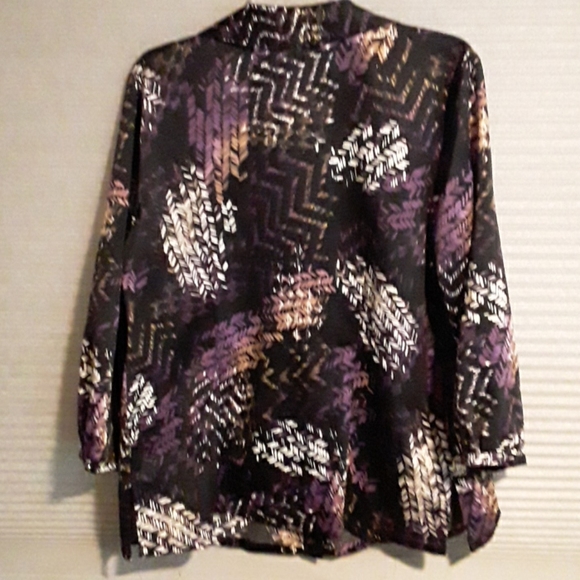 JM Collection long sleeve blouse - Picture 7 of 9